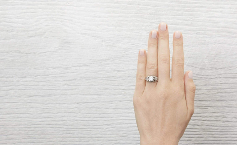 1.89 Carat Edwardian Engagement Ring