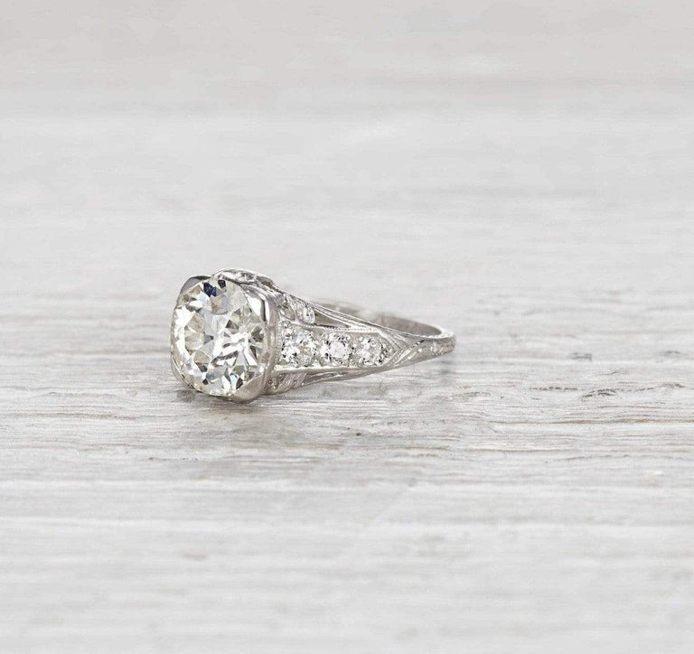 1.90 Carat Edwardian Engagement Ring