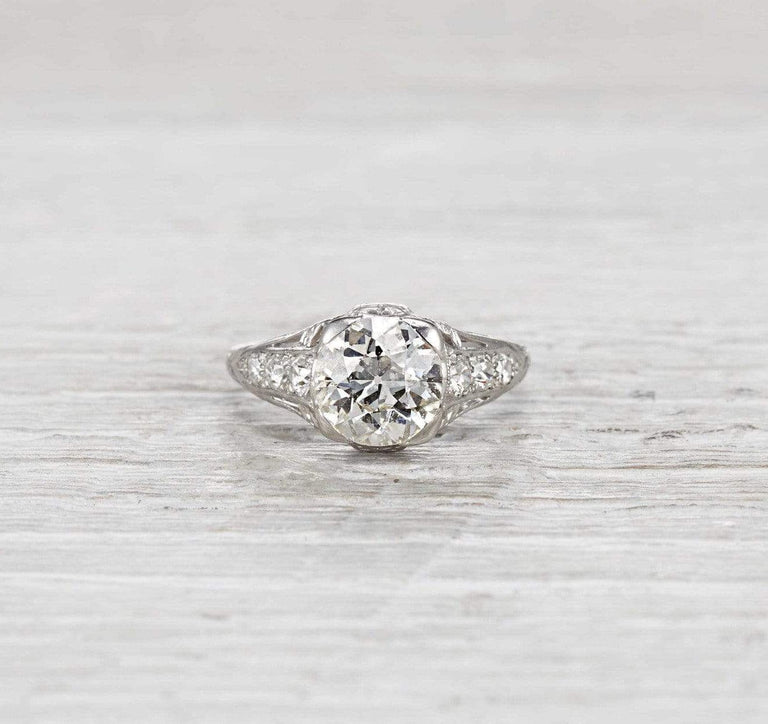 1.90 Carat Edwardian Engagement Ring