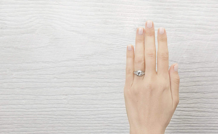 1.90 Carat Edwardian Engagement Ring