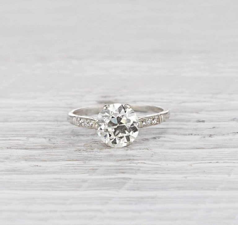 1.90 Carat Edwardian Engagement Ring