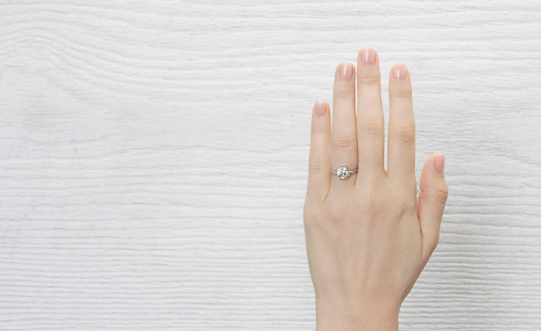 1.90 Carat Edwardian Engagement Ring