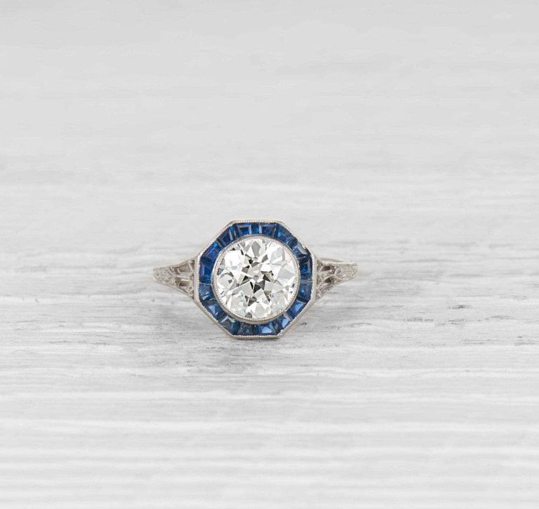 1.94 Carat Early Art Deco Engagement Ring