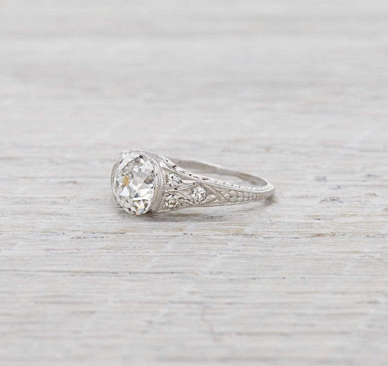 1.95 Carat Vintage Diamond Engagement Ring