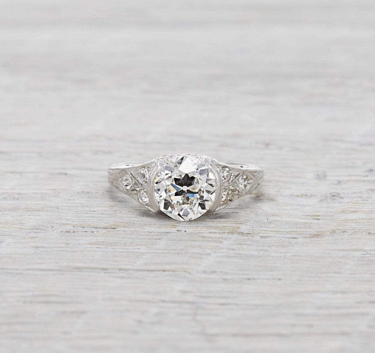 1.95 Carat Vintage Diamond Engagement Ring