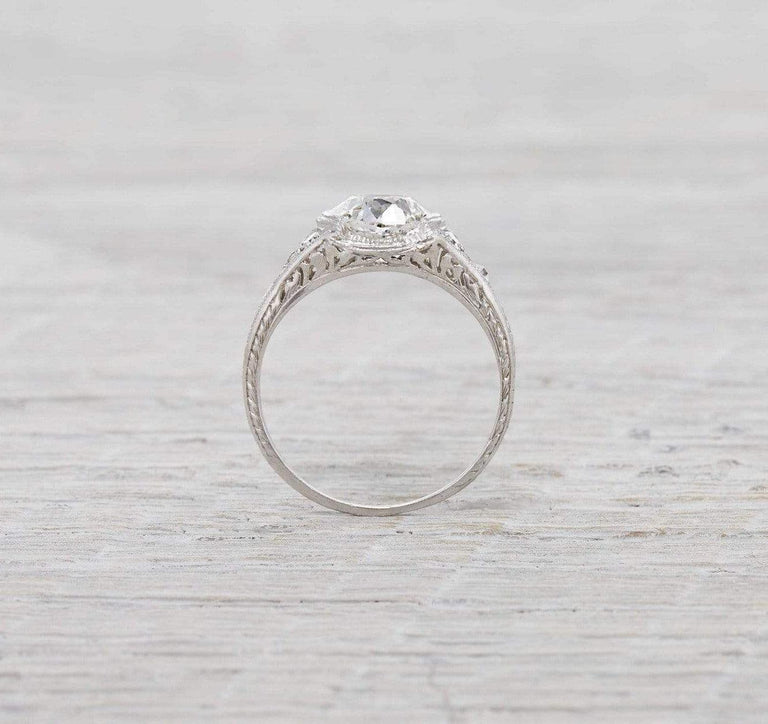 1.95 Carat Vintage Diamond Engagement Ring