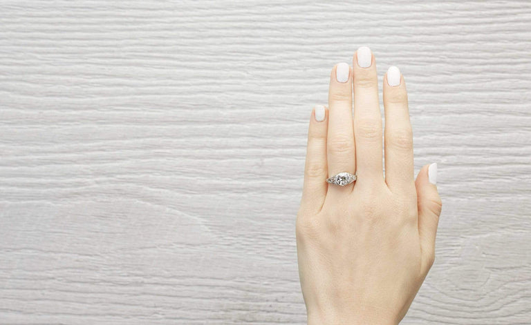 1.95 Carat Vintage Diamond Engagement Ring