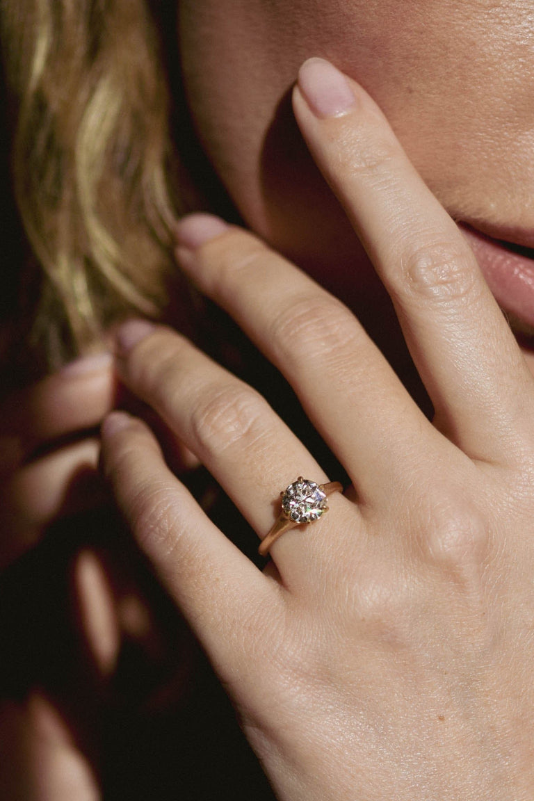 1.96ct Old European Cut Diamond Engagement Ring | Mira