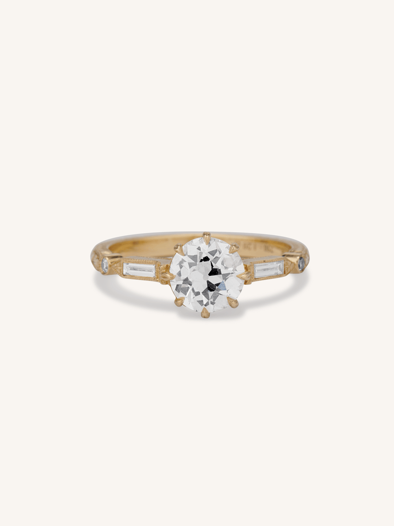 1.20ct Art Deco Old European Cut Diamond Engagement Ring – Prism Shifter
