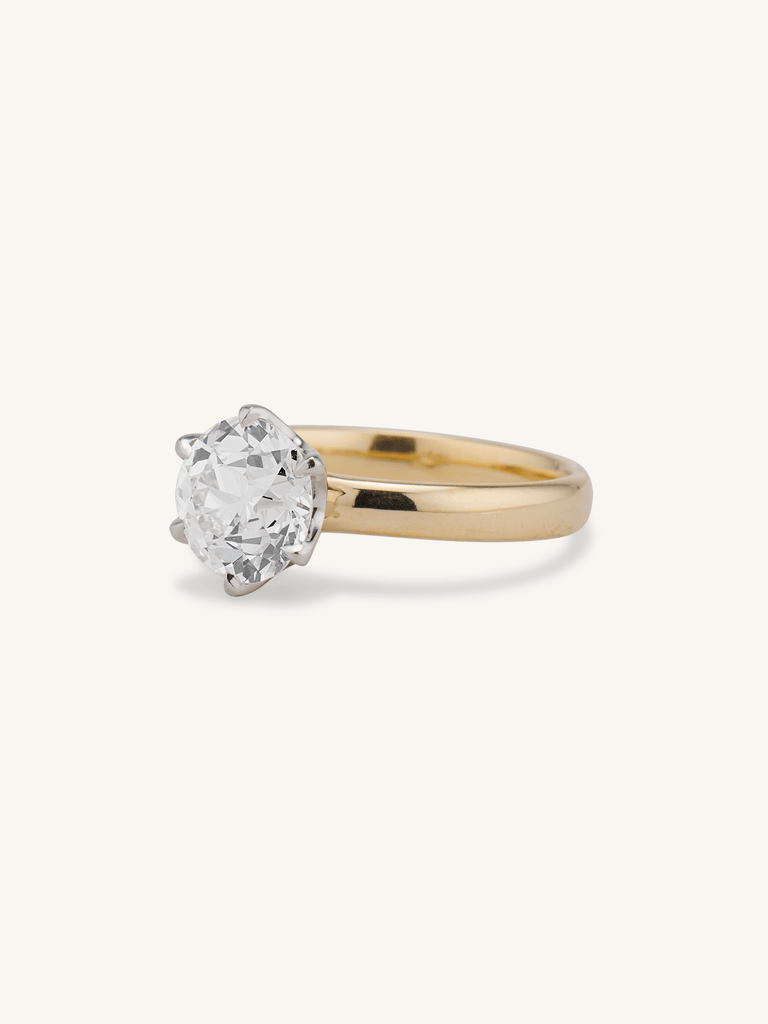 1.93 Carat Old European Cut Low-Profile Solitaire Engagement Ring | Seren