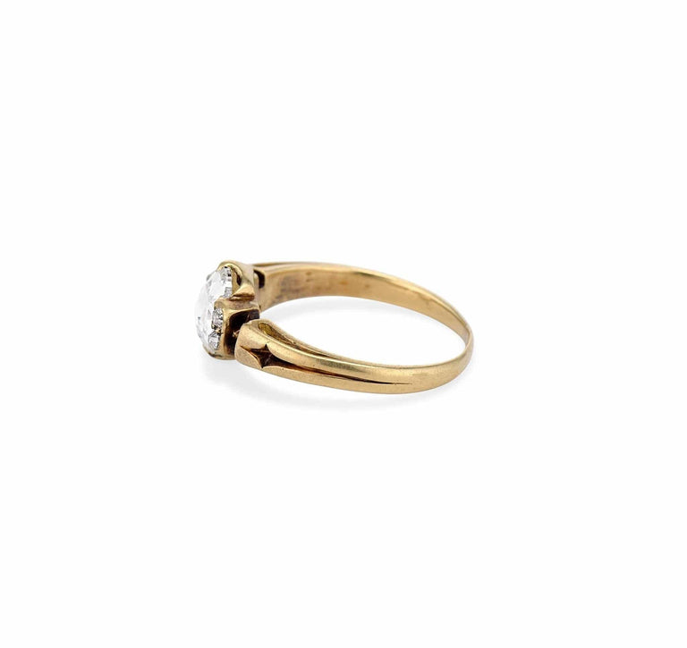 1890s Victorian .75 Carat Rose Cut Ring