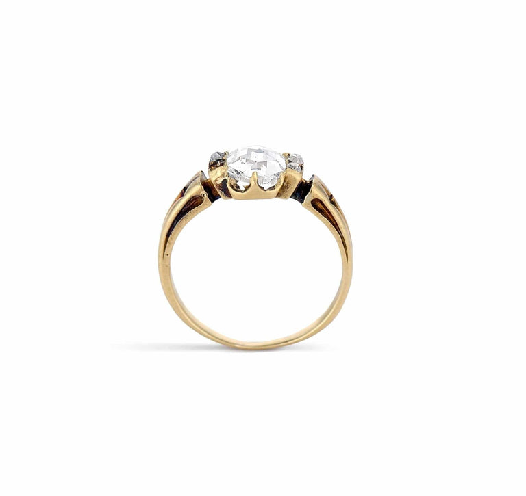 1890s Victorian .75 Carat Rose Cut Ring