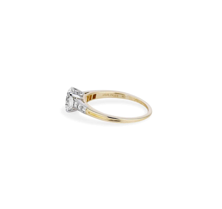 1920s Tiffany & Co 1.21 Carat Two Tone Solitaire Ring