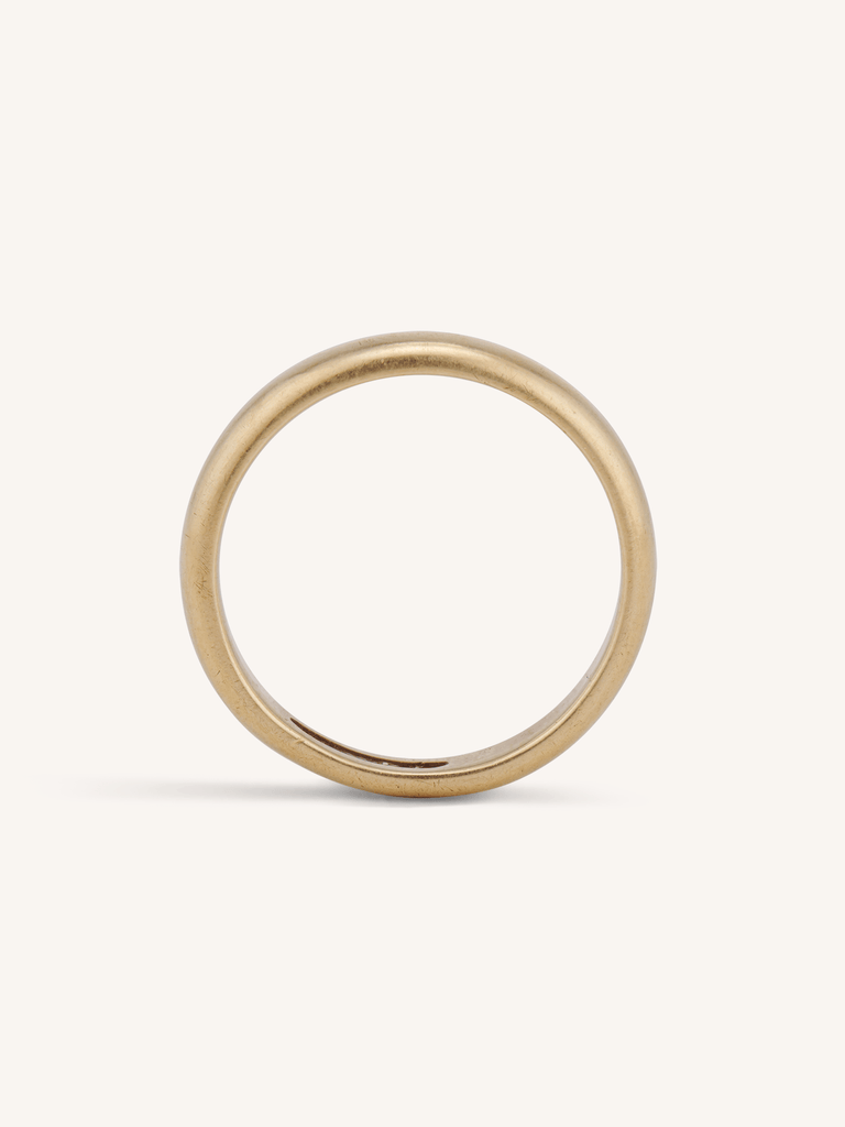 1930's Antique 14K Yellow Gold Wedding Band - Size 9.25