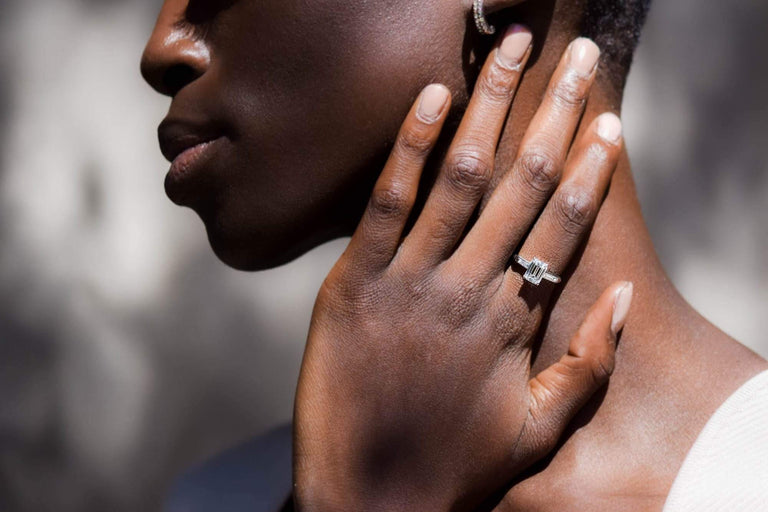 1940s 1.50 Emerald-Cut Diamond and Platinum Engagement Ring