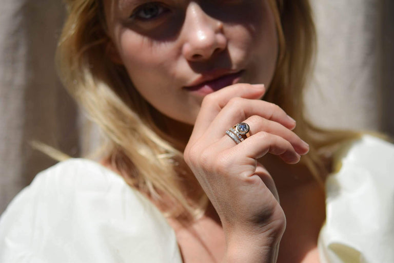 19th Century 1.11 Carat Rose Cut Bezel Engagement Ring