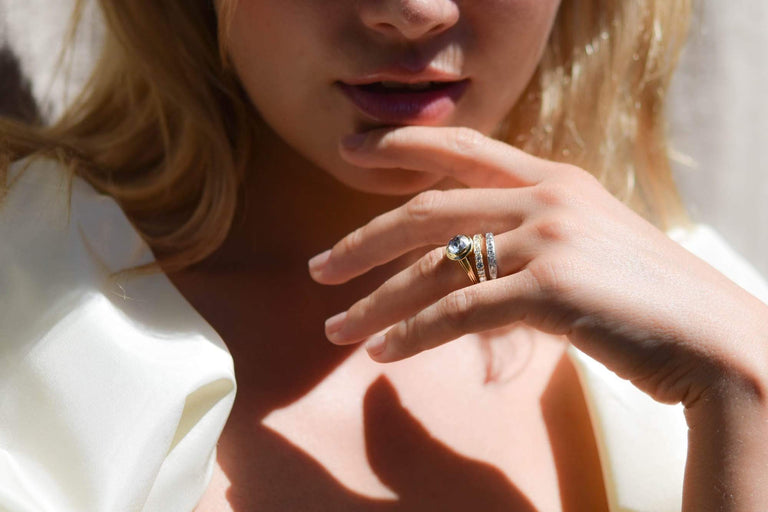 19th Century 1.11 Carat Rose Cut Bezel Engagement Ring