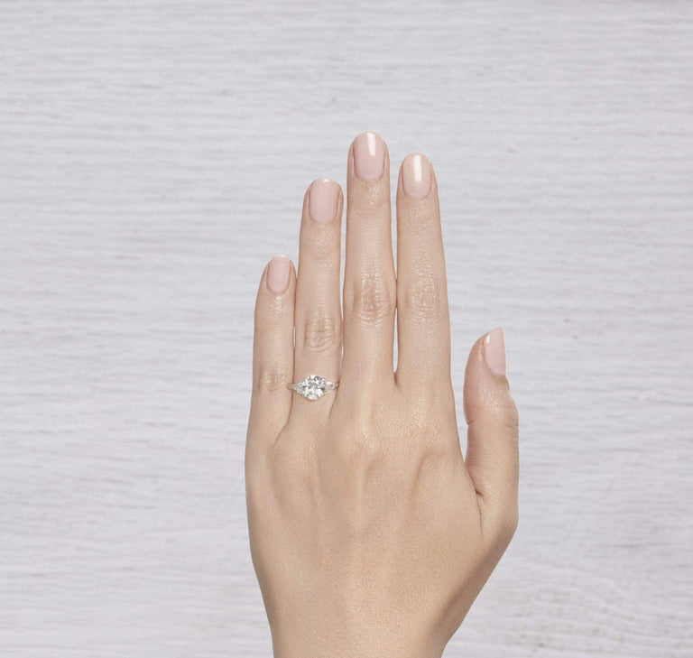 2.01 CARAT CARTIER VINTAGE DIAMOND ENGAGEMENT RING