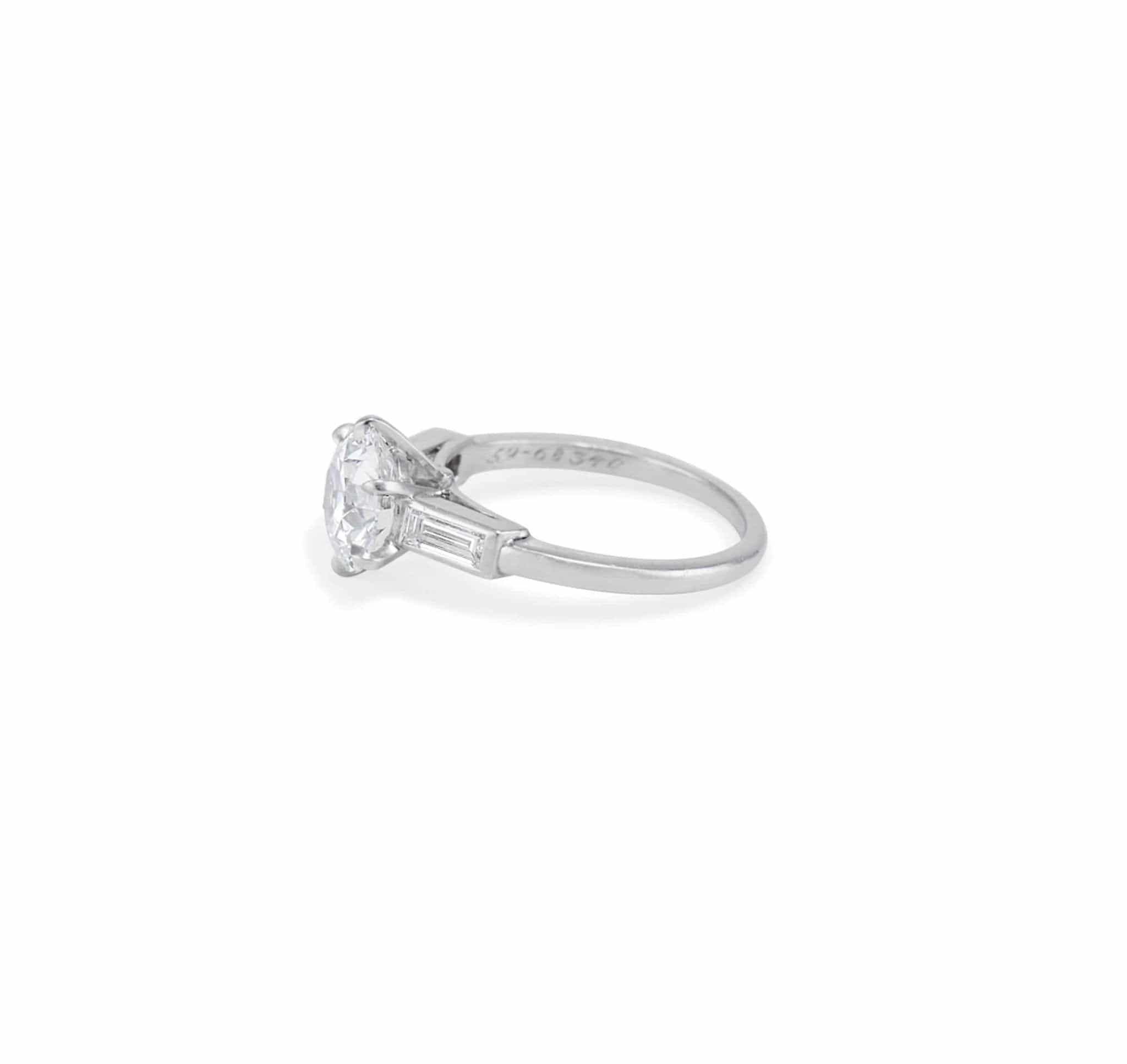 2.01 CARAT DIAMOND CARTIER ENGAGEMENT RING Erstwhile Jewelry