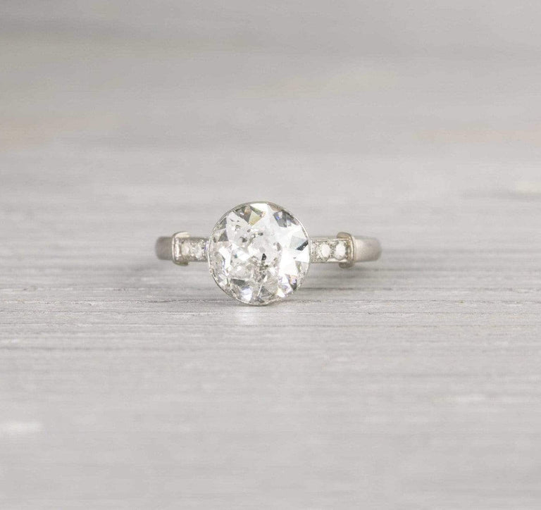 2.02 Carat Vintage Art Deco Engagement Ring