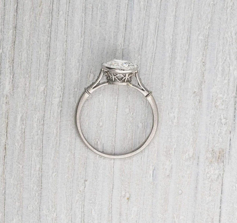 2.02 Carat Vintage Art Deco Engagement Ring