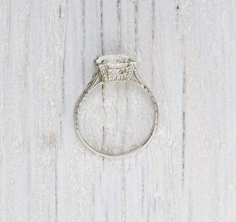 2.02 Carat Vintage Art Deco Solitaire Engagement Ring