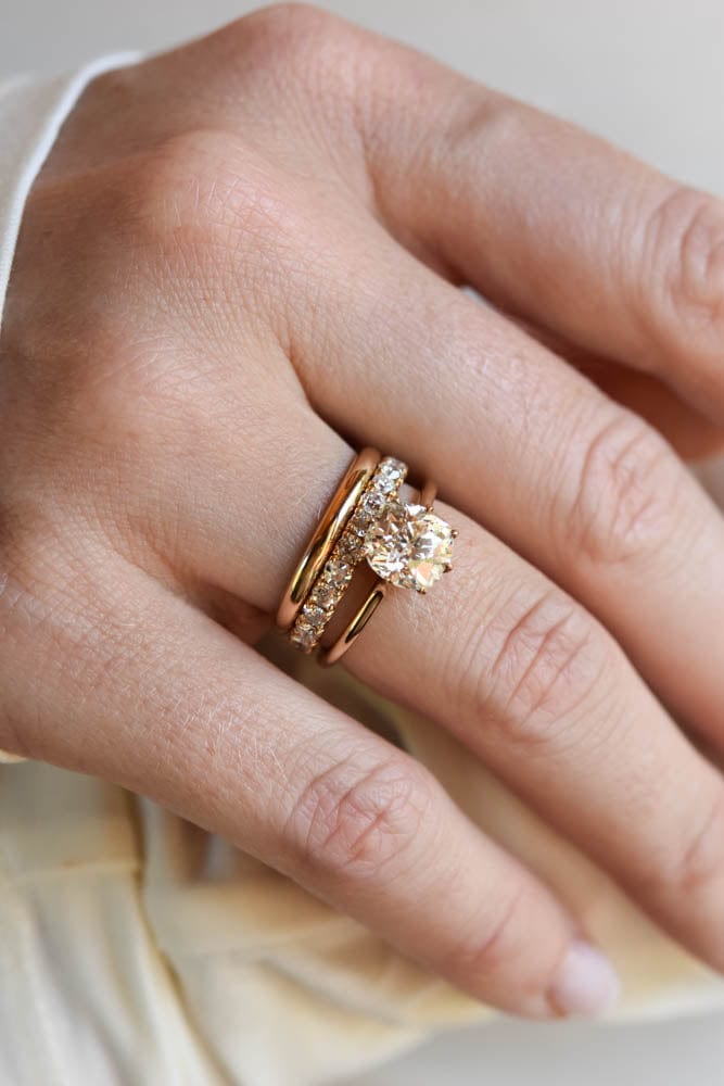 2.05 Ct Old Mine Cushion Cut Diamond Solitaire 18K Engagement Ring