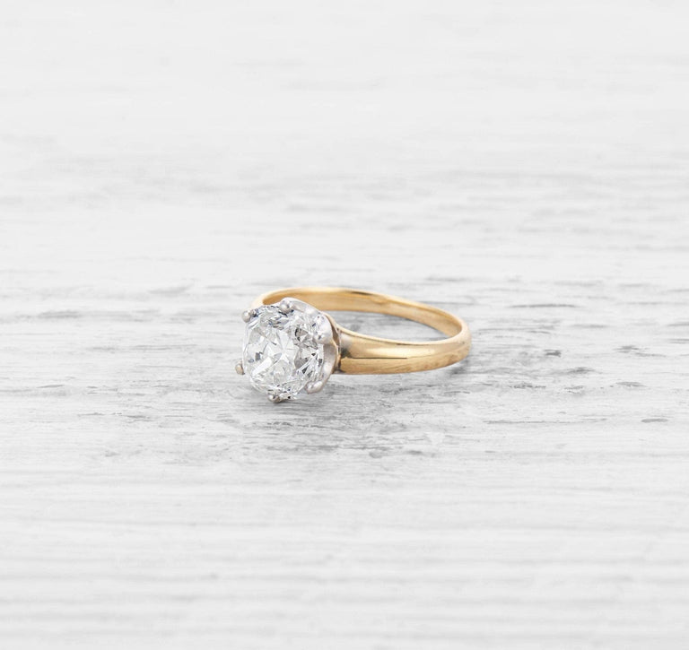 2.08 CARAT VICTORIAN DIAMOND SOLITAIRE ENGAGEMENT RING