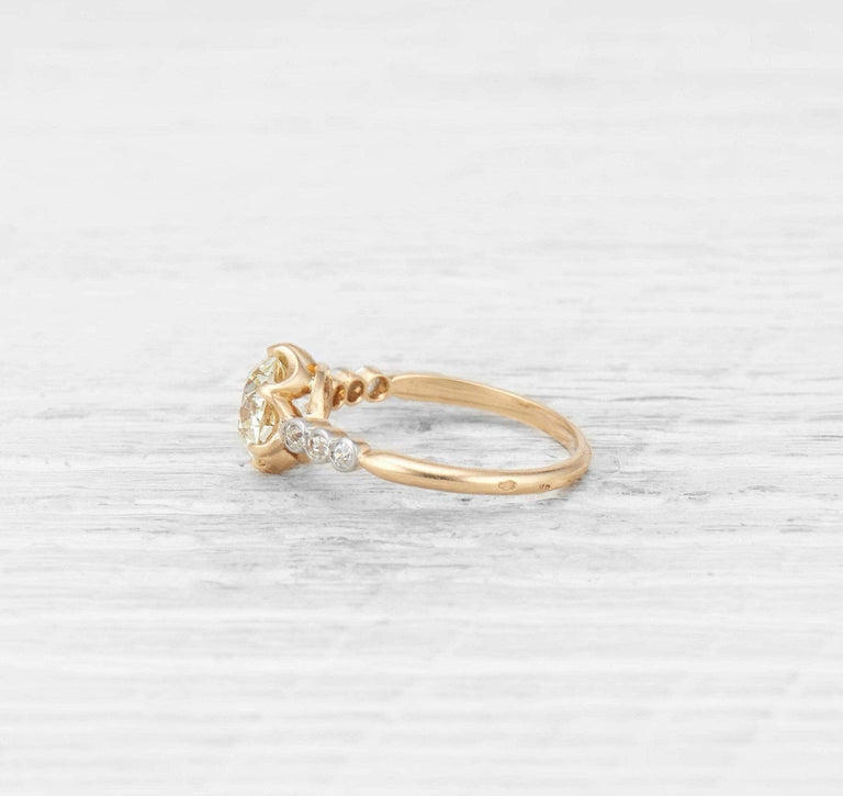 2.11 CARAT EDWARDIAN DIAMOND SOLITAIRE ENGAGEMENT RING