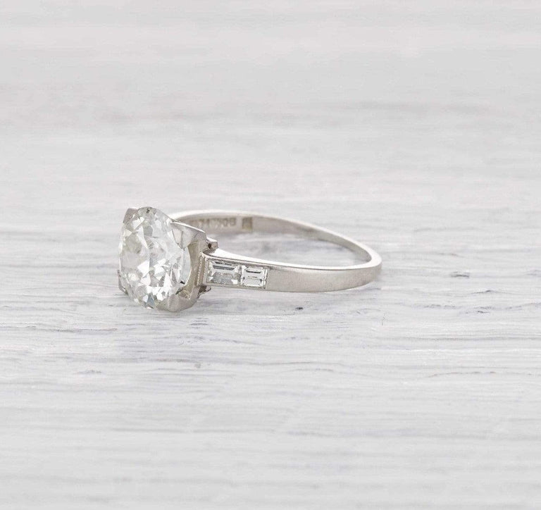 2.15 Carat Art Deco Engagement Ring