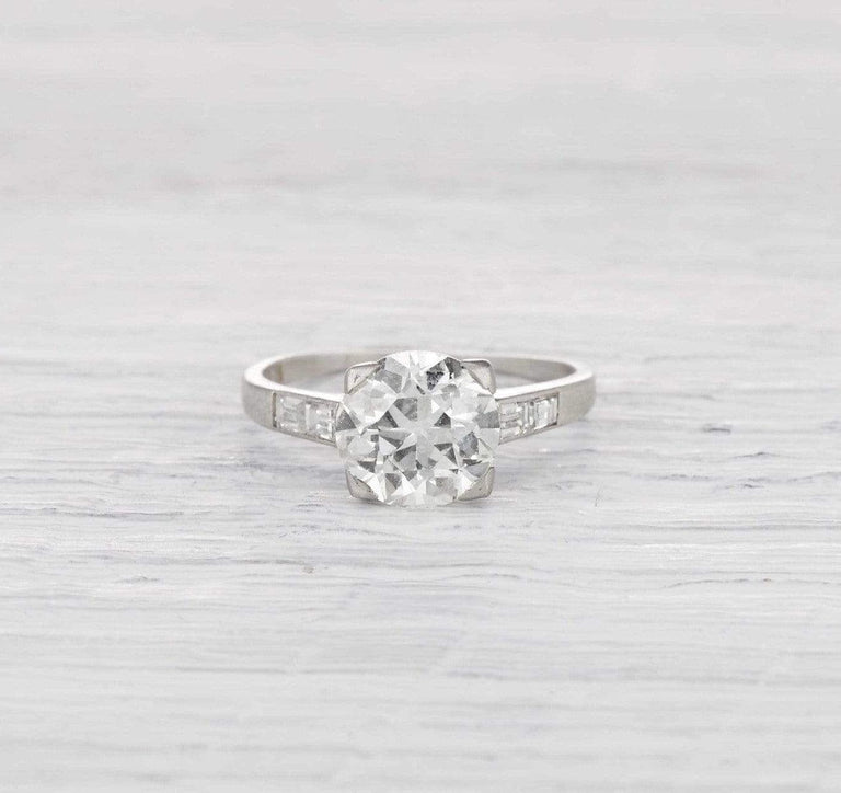 2.15 Carat Art Deco Engagement Ring