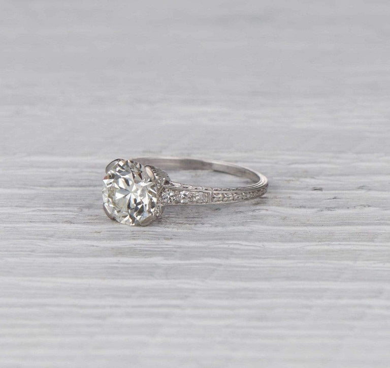 2.33 Carat Early Art Deco Engagement Ring