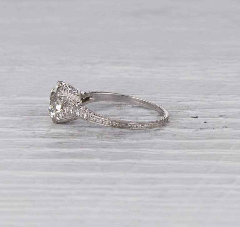 2.33 Carat Early Art Deco Engagement Ring