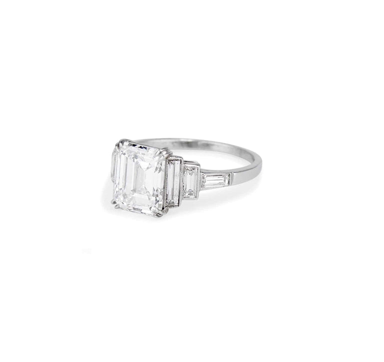 2.56 Carat Art Deco Diamond Engagement Ring