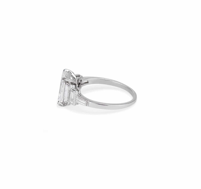2.56 Carat Art Deco Diamond Engagement Ring
