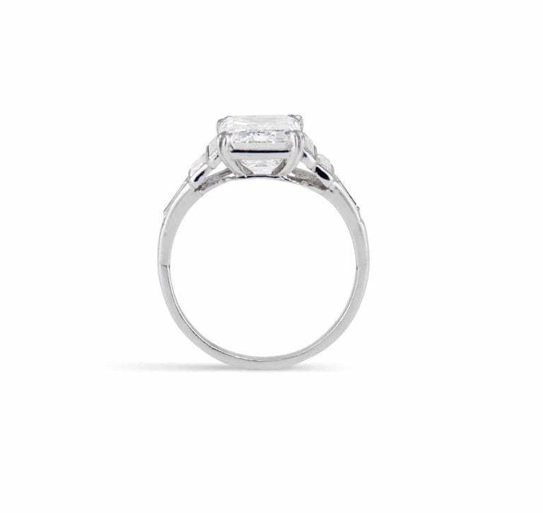 2.56 Carat Art Deco Diamond Engagement Ring