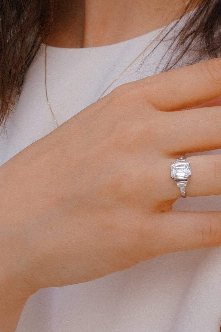 2.56 Carat Art Deco Diamond Engagement Ring