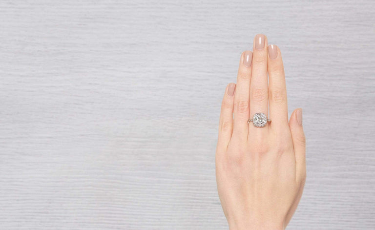 2.56 Carat Edwardian Engagement Ring