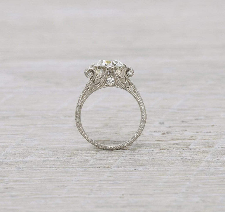 2.70 Carat Antique Edwardian Engagement Ring