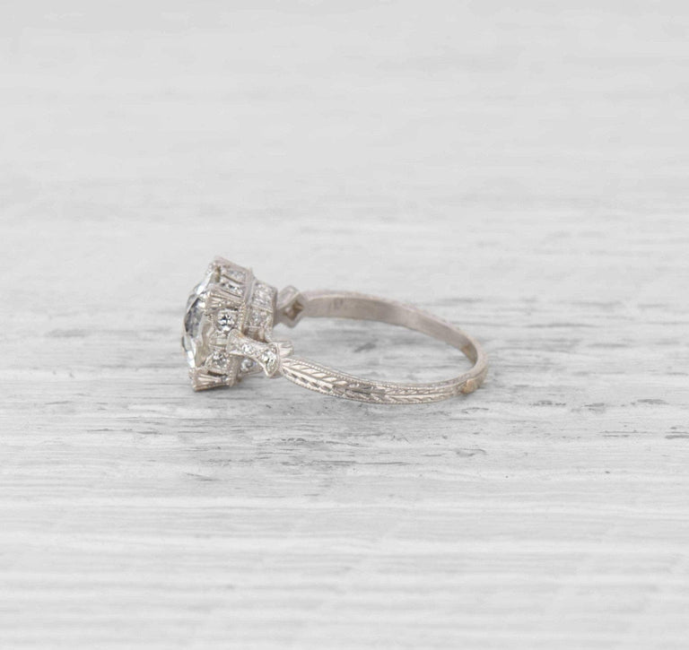 2.70 Carat Edwardian Diamond Engagement Ring