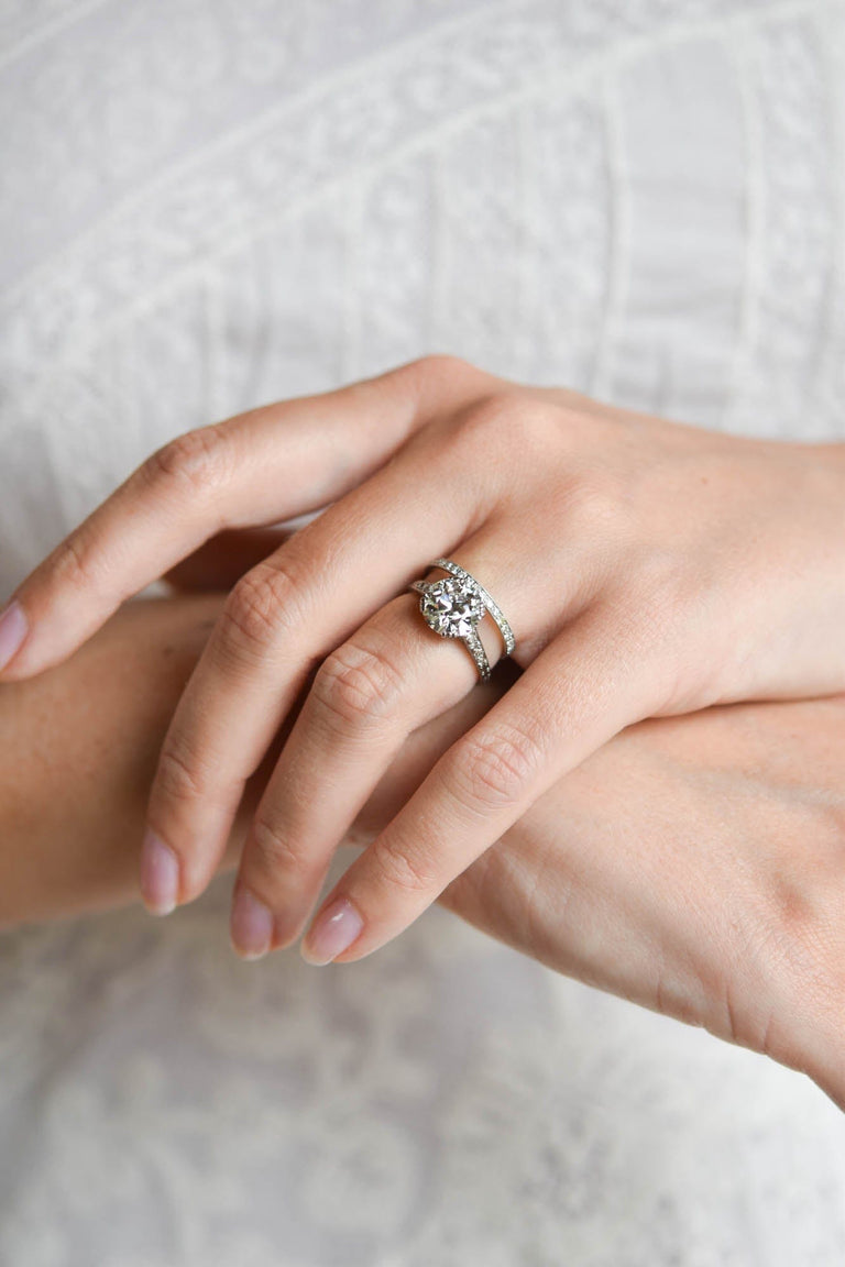 2.70 Ct Tiffany & Co. Vintage Engagement Ring 1920s