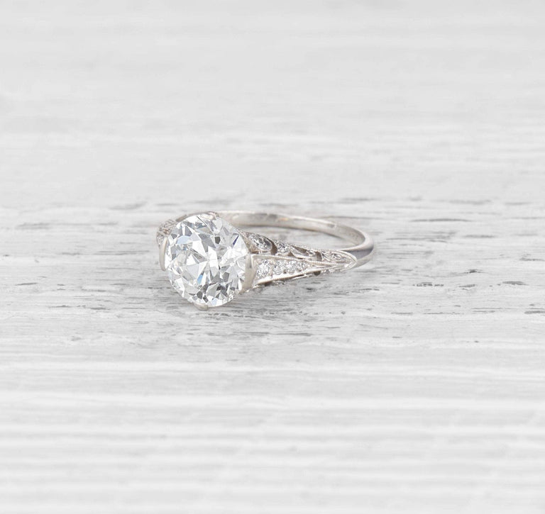 2.81 CARAT EDWARDIAN TIFFANY & CO ENGAGEMENT RING