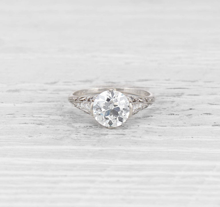 2.81 CARAT EDWARDIAN TIFFANY & CO ENGAGEMENT RING