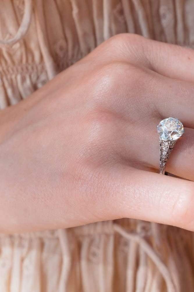 2.81 CARAT EDWARDIAN TIFFANY & CO ENGAGEMENT RING