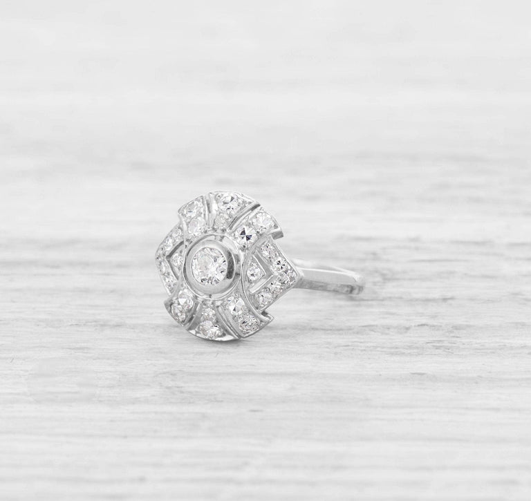 .20 CARAT ART DECO DIAMOND ENGAGEMENT RING