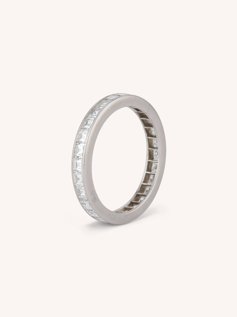 Tiffany & Co. 2 Carat Carré Cut Diamond Vintage Eternity Band - Size 7