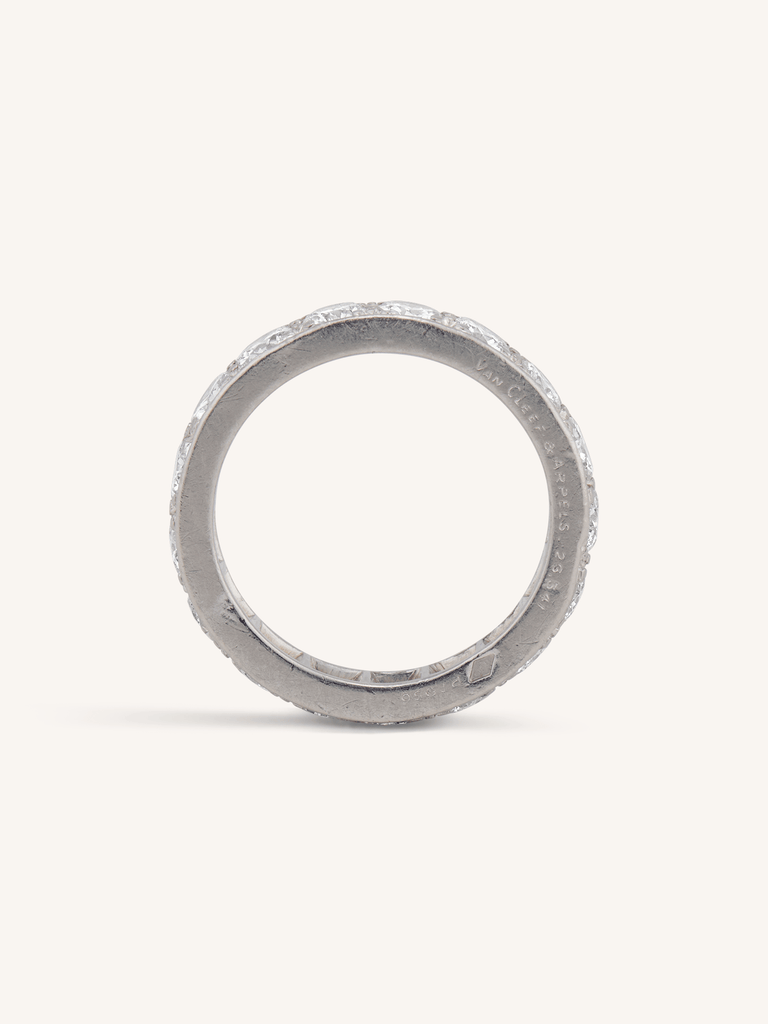 Van Cleef & Arpels Estate 3.00 Carats Diamond Eternity Band, France - Size 6.5