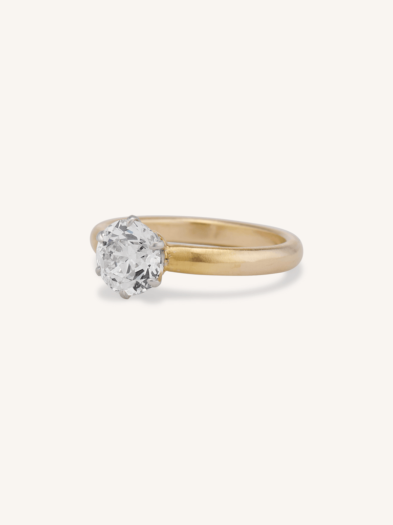 Tiffany & Co. 1.53 Carat Old European Cut Diamond Six-Prong Solitaire Vintage Engagement Ring