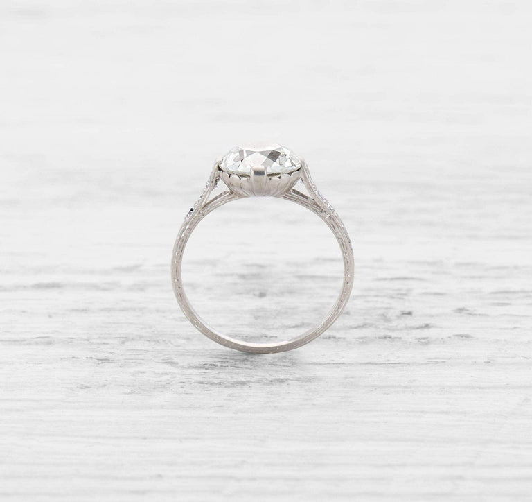 3.03 CARAT EDWARDIAN DIAMOND ENGAGEMENT RING