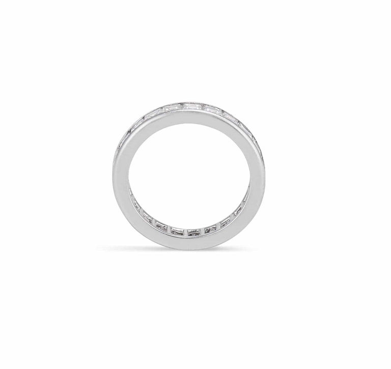 3 Carat Carre Cut Diamond Eternity Band